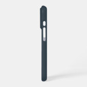 Benutzerdefinierter Name Charcoal Blue iPhone-Hüll iPhone Hülle (Linke Seite)