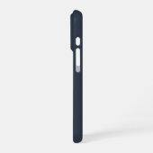 Benutzerdefinierter Name Charcoal Blue iPhone-Hüll iPhone Hülle (Linke Seite)