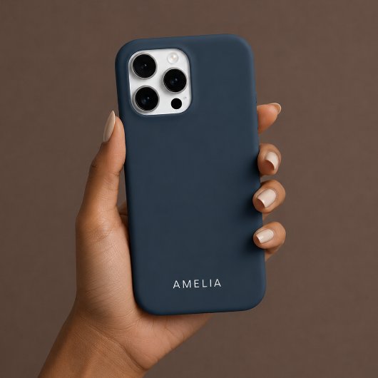 Benutzerdefinierter Name Charcoal Blue iPhone-Hüll iPhone Hülle