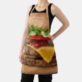 Benutzerdefinierter Name Cheeseburger Schürze (InSitu)