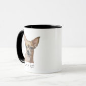 Benutzerdefinierter Name Chihuahua, Haustier Hund  Tasse (Vorderseite Links)