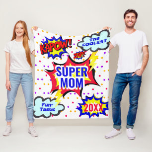 Benutzerdefinierter Name Comic-Book Coolste Super- Fleecedecke