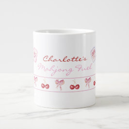 Benutzerdefinierter Name Coquette Mahjong Fuel Ros Jumbo-Tasse