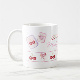 Benutzerdefinierter Name Coquette Mahjong Fuel Ros Kaffeetasse