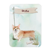 Benutzerdefinierter Name Corgi Haustier Hund Magnet (Vertikal)