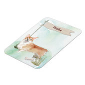 Benutzerdefinierter Name Corgi Haustier Hund Magnet (Linke Seite)