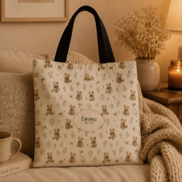 Benutzerdefinierter Name Cottagecore Coquette Tedd Tasche
