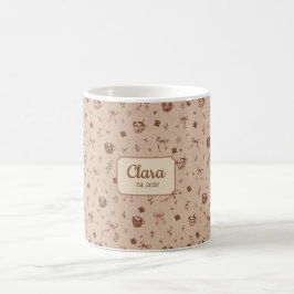 Benutzerdefinierter Name Cozy Cocoa Heiße Schokola Kaffeetasse