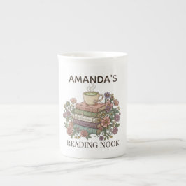 Benutzerdefinierter Name Cozy Reading Nook Comfort Porzellantasse