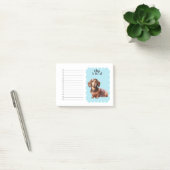 Benutzerdefinierter Name Dachshund Wasserfarbe Auf Post-it Klebezettel (Büro)