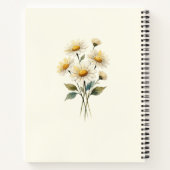 Benutzerdefinierter Name Daisy Notizbuch (Rückseite)