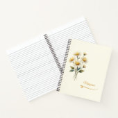 Benutzerdefinierter Name Daisy Notizbuch (Innenseite)