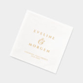 Benutzerdefinierter Name der Braut Servietten Mit Folie (Links)