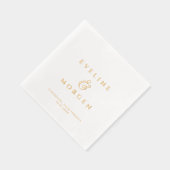 Benutzerdefinierter Name der Braut Servietten Mit Folie (Rechts)