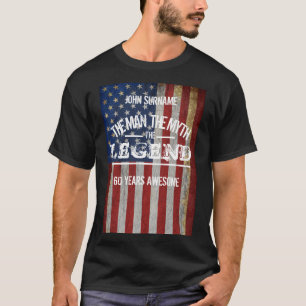 Benutzerdefinierter Name Der Mann Der Mythos Die L T-Shirt