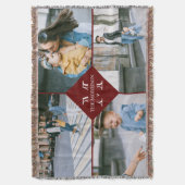 Benutzerdefinierter Name der Monogrammfamilie mit  Decke (Vorderseite Vertikal)