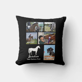 Benutzerdefinierter Name der Pferderennbahn Kissen