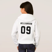 Benutzerdefinierter Name der Schule oder des Fußba Hoodie (Schwarz voll)