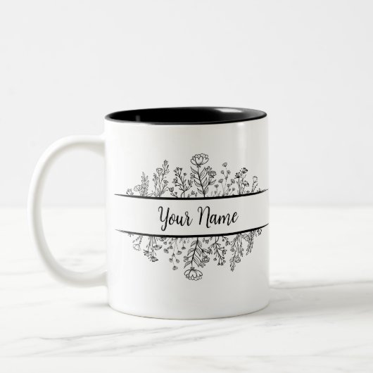 Benutzerdefinierter Name der Tasse in einem geteil (Links)