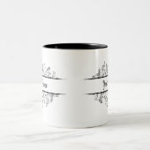 Benutzerdefinierter Name der Tasse in einem geteil (Mittel)