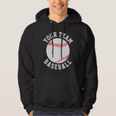 Benutzerdefinierter Name des Baseball-Teams oder T Hoodie (Vorderseite)