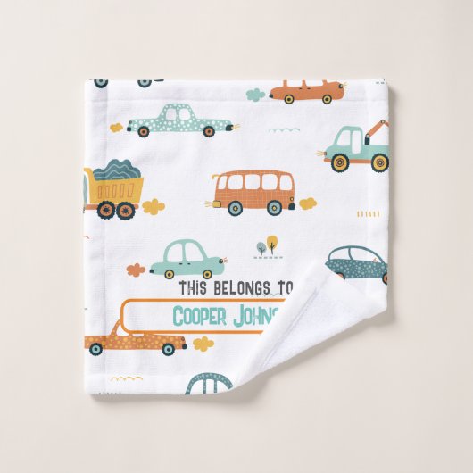 Benutzerdefinierter Name des Fahrzeugs pastellblau Waschlappen (Waschlappen)