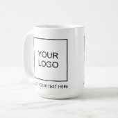 Benutzerdefinierter Name des Firmenlogos Kaffeetasse (Vorderseite Links)