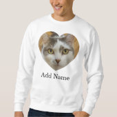 Benutzerdefinierter Name des Fotos für Haustiere P Sweatshirt (Vorderseite)