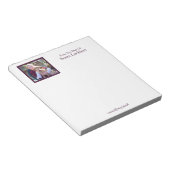 Benutzerdefinierter Name des Fotos Personalisiert Notizblock (angewinkelt)