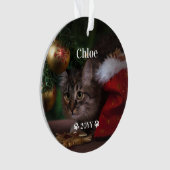 Benutzerdefinierter Name des Fotos und Jahr des Au Ornament (Vorderseite)