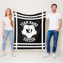Benutzerdefinierter Name des Fußballteams und Spie Fleecedecke