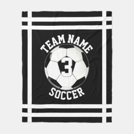 Benutzerdefinierter Name des Fußballteams und Spie Fleecedecke