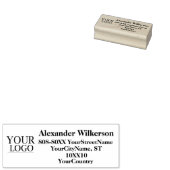 Benutzerdefinierter Name des Logos und Adresse Ein Gummistempel (Stempel)