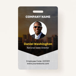 Benutzerdefinierter Name des Mitarbeiters, Foto, B Ausweis