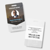 Benutzerdefinierter Name des Mitarbeiters, Foto, B Ausweis (Vorder- & Rückseite)