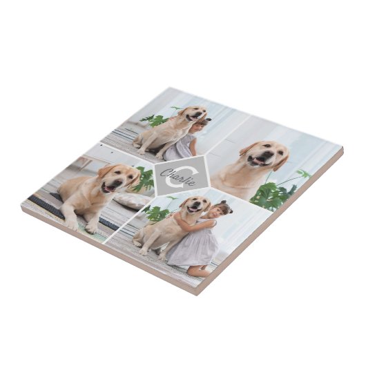 Benutzerdefinierter Name des Monogramms für die Fo Fliese (Seite)