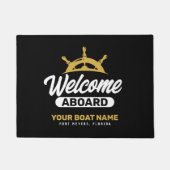 Benutzerdefinierter Name des Schwarzen Golds Willk Fußmatte (Vorderseite)