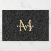 Benutzerdefinierter Name des Tieres Schwarzes Bota Lebensmitteletikett (Einzelnes Label)