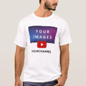 Benutzerdefinierter Name des YouTube-Kanals und Hi T-Shirt (Vorderseite)
