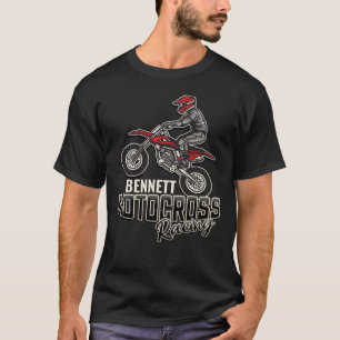 Benutzerdefinierter NAME Dirt Bike Fahrer Motocros T-Shirt