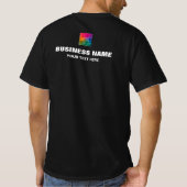 Benutzerdefinierter Name doppelseitige Vorlagenbil T-Shirt (Rückseite)