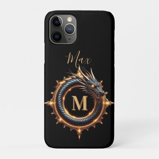 🐉 Benutzerdefinierter Name Drache Fantasy-Symbol Case-Mate iPhone Hülle (Rückseite)