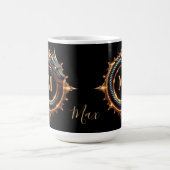 🐉 Benutzerdefinierter Name Drache Fantasy-Symbol Kaffeetasse (Mittel)