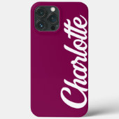 Benutzerdefinierter Name Einfach Modern Minimal Fr Case-Mate iPhone Hülle (Rückseite)