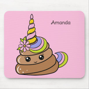 Benutzerdefinierter Name Einhorn Kot Mousepad