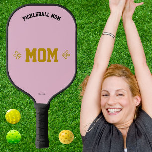 Benutzerdefinierter Name Elegantes Sport-Rosa-Desi Pickleball Schläger