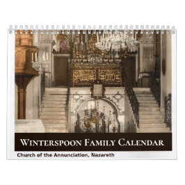 Benutzerdefinierter Name Familie Heilige-Land-Bibe Kalender