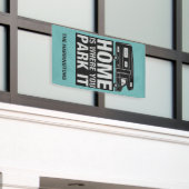 Benutzerdefinierter Name & Farbe Camper Van Banner (Äußeres Gebäude)