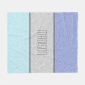 Benutzerdefinierter Name Faux Glitter Bling Fleecedecke (Vorderseite (Horizontal))