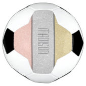 Benutzerdefinierter Name Faux Glitter Bling Fußball (Gedreht)